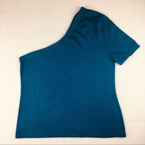 Victoria’s Secret One Shoulder Sweater - Blue NWOT